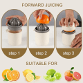 Miniatyrbillede 2 af 5: Manuel Appelsinjuice Kop (blå), Bærbar Citronjuice Maskine, Citrusjuice Maskine, Lille Citronjuice Kop, To Typer Frugt Manuel Juice M