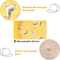 Miniatyrbild 3 av 5: Söt baby baseballkeps (gul zebra för 1-2 år), barn sommarhatt broderad platt solhatt pojke flicka