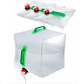 Miniatyrbilde 1 av 5: 4 stk. Sammenleggbar Vannpose, 20L Sammenleggbare og Bærbare Drikkevannsflasker Sammenleggbar Vannpose, Gjenbrukbare Vannbeholdere for Camping og Fotturer