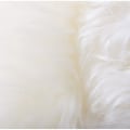 Pikkukuva 3 / 4: Pehmeä Lämmin Paksu Pörröinen Matto Pehmoinen Pyöreä Lattiamatto Pitkäkarvainen Tekoturkis Matto white 45*45cm