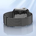 Miniatyrbilde 2 av 5: Svart metallarmbånd kompatibelt med Apple Watch-reim 38/40/41MM for kvinner og menn, mesh rustfritt stålarmbånd for iWatch/Apple Watch Series 8/7/6/SE/
