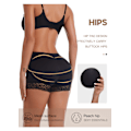 Miniatyrbilde 3 av 3: Push Up Blondeundertøy for Kvinner Ramonti Butt Flat Shaper Usynlig Shaper Løftere Shaper Svart