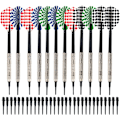 Miniatyrbild 1 av 5: Plastspets Dart, 12 st Mjuka Spets Dart Set med 100 st Spetsar Utbyte Säkerhets Dart, Säker och Hållbar