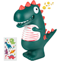 Miniatyrbild 1 av 5: Grön dinosaurie spargris för barn - Original dinosaurie spargris för flickor och pojkar - Dekorativ design för sovrummet - Baby spargris present