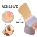 Miniatyrbilde 4 av 5: 5 Par Hæl Insoles Patch Smertelindring Anti-slitasje Putepads Beige- 5 pairs