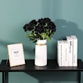 Miniatyrbillede 4 af 5: Kunstige Rose Silke Blomster Buket Hjemmekontor Bryllupsarrangementer Sort 10 STK