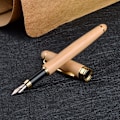 Miniatyrbillede 1 af 5: FyldepenVintageBamboo Fyldepen14cm/5.5inch, HåndlavetNaturligBambooExecutiveFyldepensæt med Matchende Bambuskasse