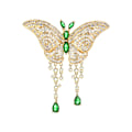 Miniatyrbillede 5 af 5: En kvast sommerfugl broche high-end let luksus ins high-end dyre corsage anti-tabt nål