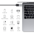 Miniatyrbillede 2 af 5: Agrent USB C til USB Adapter (2 stk.), USB-C til USB 3.0 Adapter, USB Type-C til USB Adapter, Thunderbolt 3 til USB Hun OTG Adapter til MacBook Pro, Air, i