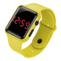 Barn Flickor Pojkar Sportklocka Led Digital Silikonklockor Unisex Yellow
