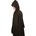 Miniatyrbillede 2 af 5: Sort kappe med hætte til voksne og børn, Unisex vampyrkappe, Darth Vader kostume, Halloween kostume, Heksekappe, Jedi kjole, Lang kappe til Halloween