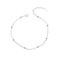 Miniatyrbild 1 av 4: <p>Smycken - 925 Silver Chain - Klassisk Mesh Anklet - Justerbar&nbsp; - Lätt att justera</p>