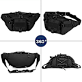 Miniatyrbild 3 av 4: Taktisk midjeväska Militär midjeväska Molle Bumbag Fanny Pack för utomhuspromenader Löpning Vandring Camping Klättring Vandring Jakt