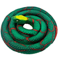 Miniatyrbillede 5 af 5: Simuleret gummislange falsk rød python 1 stk. dyrelegetøj Halloween eller aprilsnar-spøg og fangsttilbehør