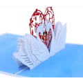 Miniatyrbillede 5 af 5: 3D Pop Up Kort med Kuvert til Valentinsdag, Fødselsdag, Bryllup, Fest, Forlovelse - Svane Design