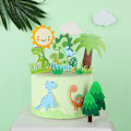 Miniatyrbilde 3 av 5: Dinosaur Tallkake Topper (0-9) - Dinosaur Bursdagsdekorasjon, Jungel Bursdagskake Topper, Gutter Jenter Baby Shower Dinosaur Tema