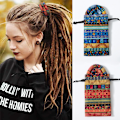 Miniatyrbild 3 av 5: En bit (färgmatchande-pinne, ca 66 cm lång) Spiral Lock Hårband Dreadlock Tillbehör, Böjbara Hårband Långa Dreads, Hårknut Ponytail Wrap Hårband