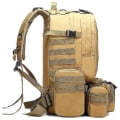 Miniatyrbild 2 av 5: 50L Taktisk Ryggsäck Militär Molle Väska 1000D Nylon Ryggsäck Sport Utomhus Resa Kamouflage Ryggsäck Black