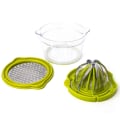 Miniatyrbillede 4 af 5: Fire i En Manuel Juicer Citronpresser Tåler Opvaskemaskine, Multifunktionel Citrus Lime Juicer, Manuel Frugtpresser med Målebeholder 400ml