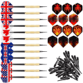 Miniatyrbild 2 av 5: Plastspets Dart 12 Darts med 12 Flights och 46 Spetsar för Elektronisk Darttavla Mjuk Spets Darts Set