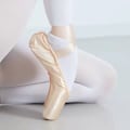 Miniatyrbilde 3 av 4: Satin Dansesko Half Pointe Ballett Tøffel med Rosa Bånd Ballerina for Barn og Voksne37