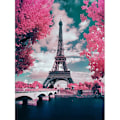 Miniatyrbild 1 av 5: DIY 5D Diamantmålningskit, Eiffeltornet 5D Diamantmålning Full Diamantbroderi Kit dotz Hem Väggdekor - 25cm*35cm Rosa Paris