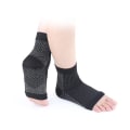 Miniatyrbilde 4 av 5: 2 Par Plantar Fasciitt Kompresjonsstrømper For Kvinner & Menn - Beste Ankelstrømper For Plantar Fasciitt Lindring, Støtte For Fotbue Black L Xl