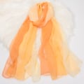 Miniatyrbilde 2 av 5: Myk Gradient Farge Dame Skjerf 175 * 75cm | (Oransje) - Dame Skjerf Lett, Skjerf Myk Lett Sjal Mote Elegant Dame Skjerf Gave