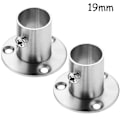 Pikkukuva 1 / 5: 304 Ruostumaton teräs korkea jalkalaippaistukka (2 kpl) 19mm
