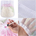 Miniatyrbilde 4 av 5: 3 stk. vaskenett, vaskepose med snøring, gjenbrukbar vaskepose i netting for vaskemaskin, undertøy, BH, sokker, strømper, undertøy