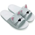 Miniatyrbild 4 av 5: Vita hemmatofflor för barn och vuxna pojke flicka flip flops sommarslippers badskor dam herr poolstrandsandaler 40-41EU