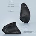 Miniatyrbillede 2 af 5: Trådløs mus, genopladelig, lydløs, ergonomisk med 6 knapper, 2,4 GHz USB, 3 justerbare DPI, til bærbar/PC/tablet/Ipad/Mac, sort