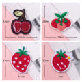 Miniatyrbillede 5 af 5: Broderede frugt patches (sæt med 16), søde frugt stryge-på/sy-på patch applikationer til tøj, kjoler, hatte, jeans, DIY tilbehør