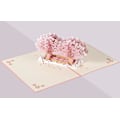 Miniatyrbillede 3 af 5: 3D Pop Up Kort med Kuvert til Valentinsdag, Bryllup, Fødselsdag, Jul, Mors Dag, Dimission, Fest Romantisk Kirsebærblomst Design