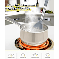 Miniatyrbild 3 av 5: Set med 1 silikonslevar, solida slevar med slits, non-stick BPA-fria värmebeständiga köksredskap för soppa, servering, avrinning, omrörning
