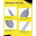 Miniatyrbild 2 av 5: Set med 1 silikonslevar, solida slevar med slits, non-stick BPA-fria värmebeständiga köksredskap för soppa, servering, avrinning, omrörning