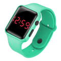 Barn Flickor Pojkar Sport Klocka Led Digital Silikon Klockor Unisex Mint Green