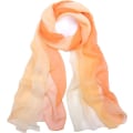 Miniatyrbilde 1 av 5: Myk Gradient Farge Dame Skjerf 175 * 75cm | (Oransje) - Dame Skjerf Lett, Skjerf Myk Lett Sjal Mote Elegant Dame Skjerf Gave