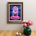 Miniatyrbild 3 av 5: En bit 30 x 50 cm 5d diamantmålning full diamantros, lämplig för hemmaväggdekoration