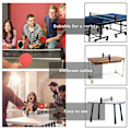 Miniatyrbilde 4 av 5: Uttrekkbart Ping Pong Nett Bærbart Bordtennis Nettstativ Perfekt For Ping Pong Bord Kontorpult Hjemme Blue