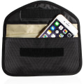 Miniatyrbillede 1 af 3: Beskyttende Lærred Anti-stråling Anti-tracking Anti-spion Signal Blokerende Etui Combo Taske Funktion Mobiltelefon Taske Sort