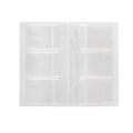 Miniatyrbild 1 av 5: Transparent Smyckesförvaring Bok Rutnät Anti Oxidation Smyckesförvaring Organiser Väska 3 grids