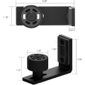 Miniatyrbild 3 av 5: 2-pack Skjutdörrsgolvguide Justerbar Rullguide Väggmonterad