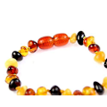 Miniatyrbillede 4 af 5: Baby Rav Anklet Armbånd - Håndlavet 100% Ægte Ravperler C