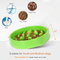 Miniatyrbillede 2 af 5: Grøn Slow Feeding Skål til Hunde, Slow Feeding Skål, Anti-Gluttony Skål til Hunde, Katte, Fremmer Sund Spisning og Langsom Fordøjelse