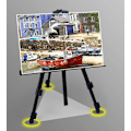 Miniatyrbillede 2 af 5: Forstærket Staffeli, Ekstra Tyk Aluminium Metal Display Staffeli 21\" til 70\" Højdejusterbar med Bærbar Taske til Gulv/Bordplade Tegning og Display
