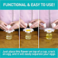 Miniatyrbild 3 av 5: Daisy Plast Äggseparator - Äggviteseparator - Kök Ägguleseparator - Ägg Extractor Matlagningsverktyg