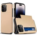 iPhone 14 Pro  skal med korthållare Guld Guld