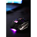 Miniatyrbillede 4 af 6: DragonWar Warlord - Souris Gaming Ambidextre Sort og Grå Flettet (1,8 meter) RGB baggrundsbelysning - USB 3.0/2.0 med 8 Färg