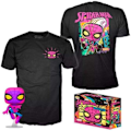 Miniatyrbillede 1 af 3: Funko pop! & Marvel Spider-Man T-shirt (sort lys) - FUNKO - Størrelse L - Hvid/sort Svart